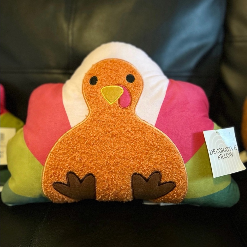 Colorful Turkey Decorative Pillow Set